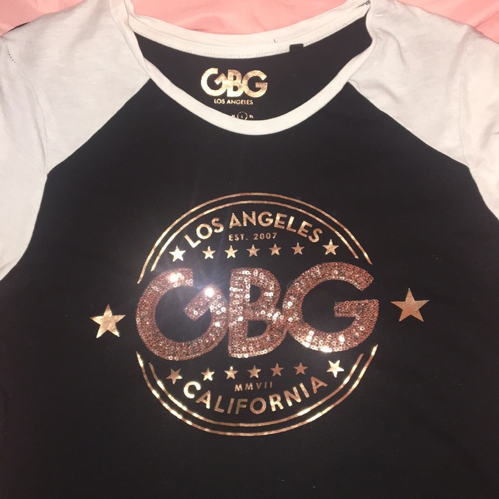 G by Guess Shirt Rose Gold Glitter